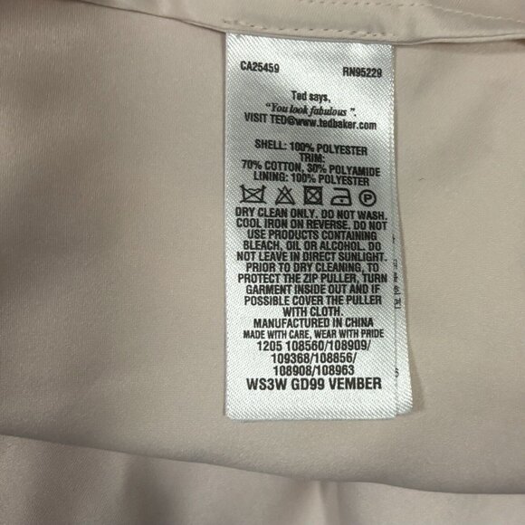 Ted Baker Vember Lace Chiffon Embroidered Dress Women's Size 2 US 6 - Picture 9 of 9